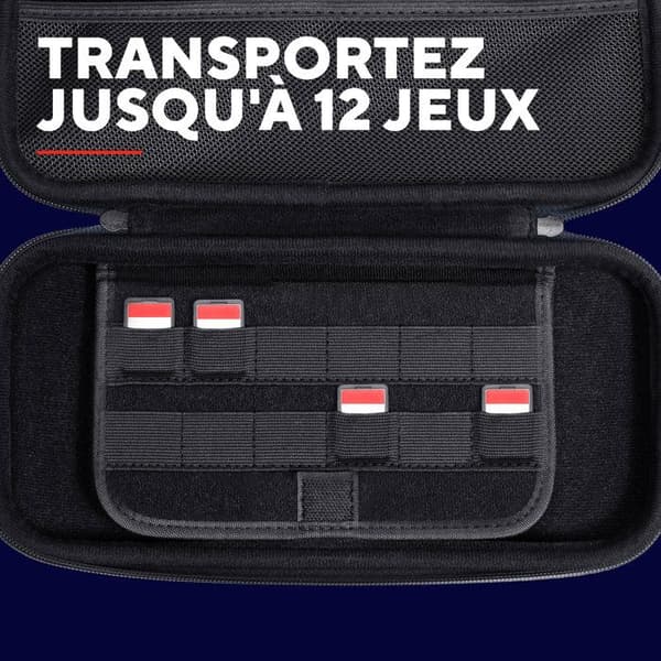 Pung til Nintendo Switch 2 - TRUST - GXT 1251B - Stødabsorberende - Plads til 4 Joy-Cons - Blå
