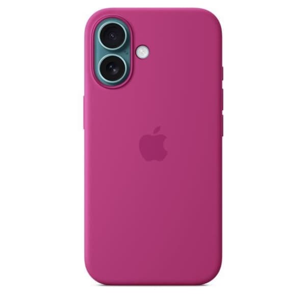 APPLE iPhone 16 - Silikonecover med MagSafe - Fuchsia