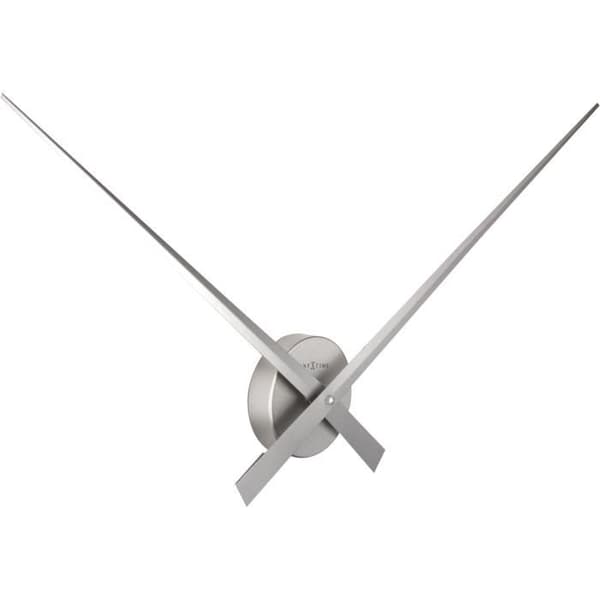 NEXTIME Hands vægur - Aluminium - Sølv Ø 85cm