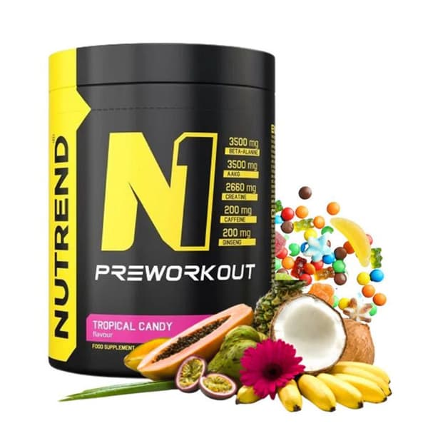 N1 Pre-Workout - 510g Tropisk Slik