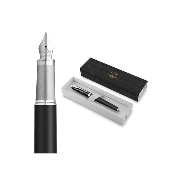 Fjäderpenna - PARKER - Samling Arv av Flyg - Kromfinish - Fin spets - Presentförpackning