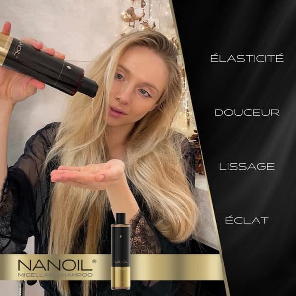 Nanoil Liquid Silk Micellar Shampoo 300ml - Glat og Blødt Hår