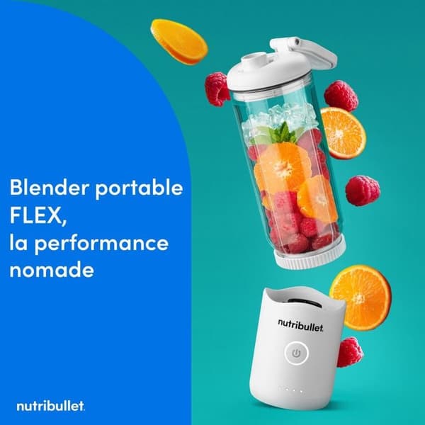 Blender Nutribullet FLEX bærbar - Hvid NBP013W