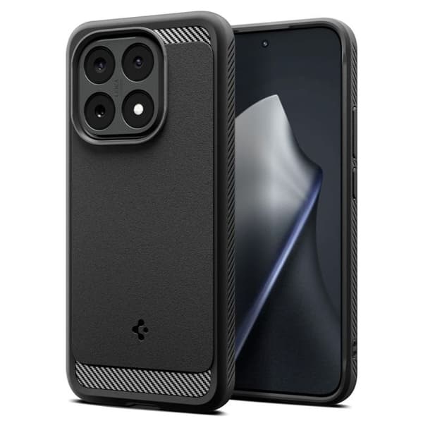 Coque - SPIGEN - Rugged Armor - Kompatibel med Xiaomi 15T - Air Cushion - Mat Sort