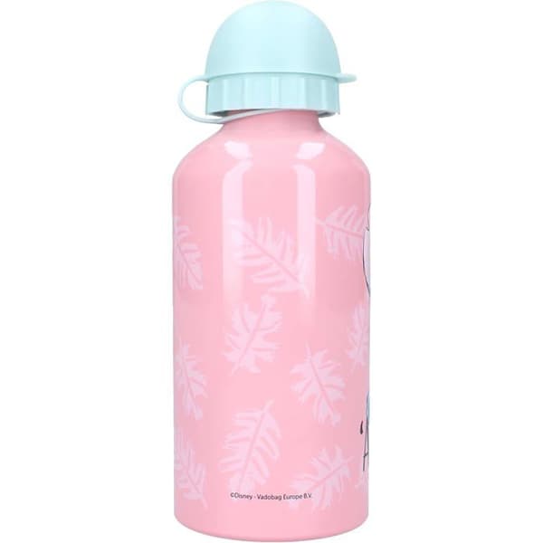 Barnflaska - LILO OCH STITCH - 500ml - Aluminium - Rosa - Flicka