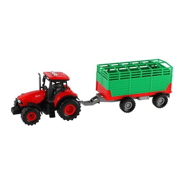 Traktor Teddies Zetor med Plastikkærre 36cm