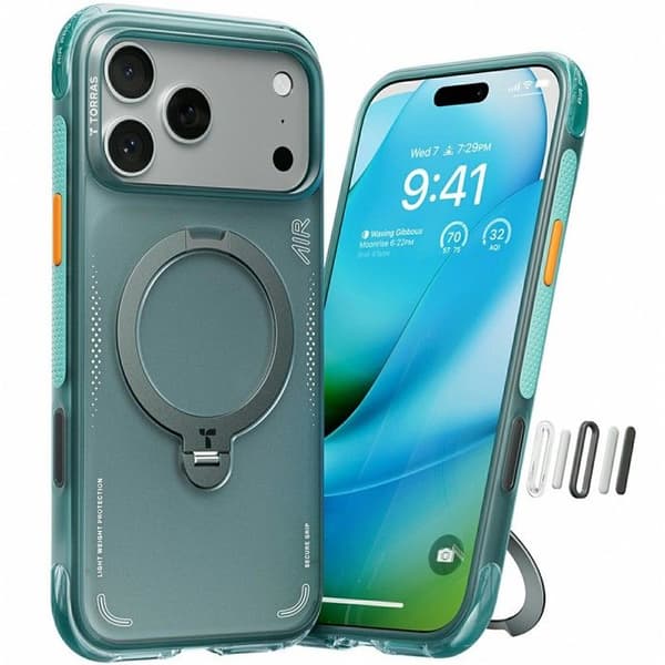Cover til iPhone 17 Pro Max - TPU+PC, Grøn, Stødabsorberende