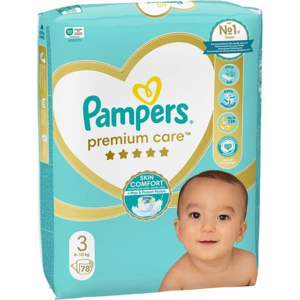 PAMPERS Premium Care str. 3 (78 stk)