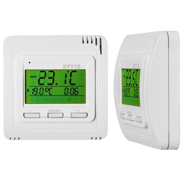 TECTAKE Temperaturregler, Radiotermostat, IP20 Vit