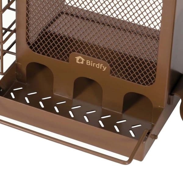 Fuglefoderstation med AI-kamera og solmodul IP66 Birdfy Bronze