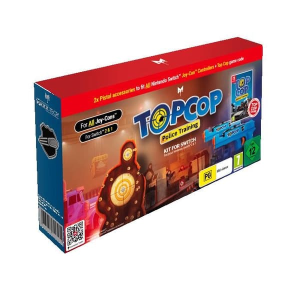 Top Cop Polis Träningsspel & Vapen Kit Nintendo Switch 1 & 2