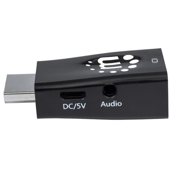 Videoadapter - MANHATTAN - 151542 - 1080p - HDMI - VGA - Sort