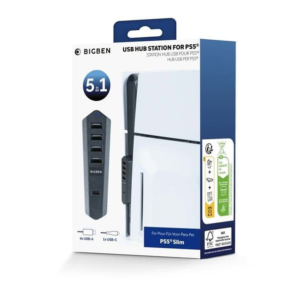 USB Hub Station för PS5 Slim