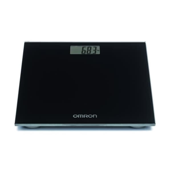 Omron Badevægt 29 x 27 x 2,2 cm Sort glas