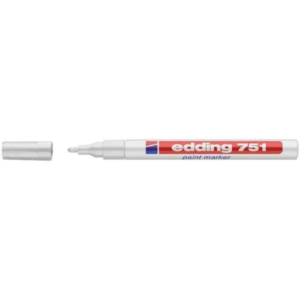 Malerpen - EDDING - 751 - Sort - Uudslettelig - Spids 1-2 mm