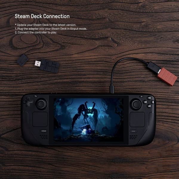 8Bitdo Trådlös USB-adapter Version 2 för Windows/Raspberry Pi/Steam Deck/Xbox/PS5/Nintendo Switch
