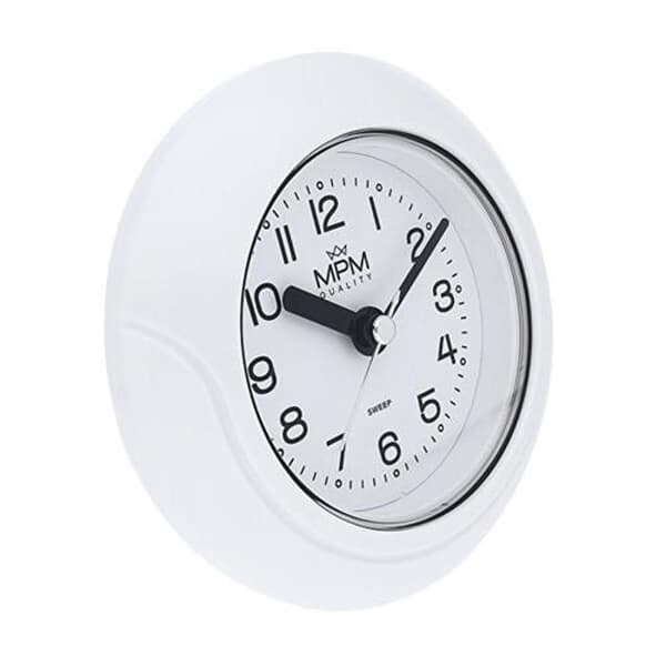 Badrumsklocka - MPM QUALITY - E01.2526.00 - Fuktresistent - Vikbar - Kvarts