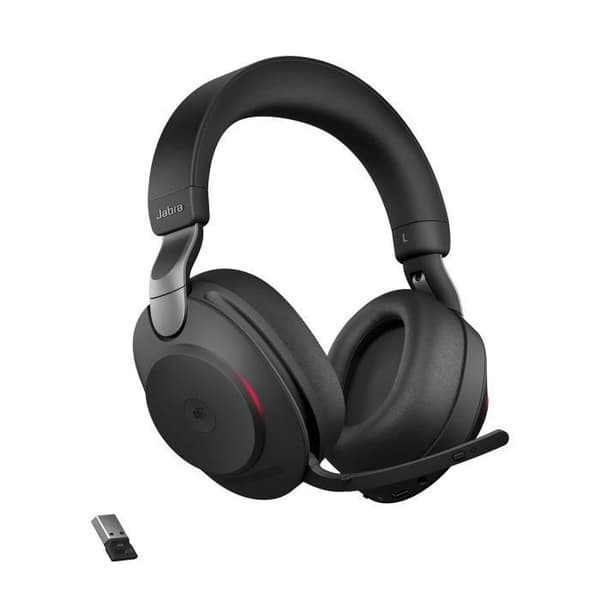 Trådløs headset - JABRA - Evolve2 85 - Stereo - USB-A - Aktiv støjannullering