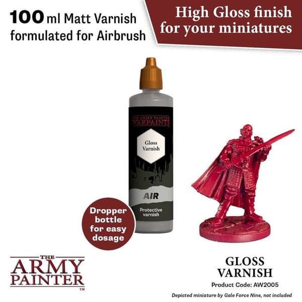 Blank lack - Army Painter - Warpaints Air - 100 ml - Grå
