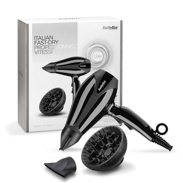BABYLISS 6715DE Professionell Hårtork - Diffusor - Ultrakompakt format - AC Motor - Effekt 2200W