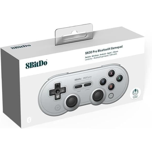 8BitDo SN30 Pro Spelkontroll Hall Effekt Grå