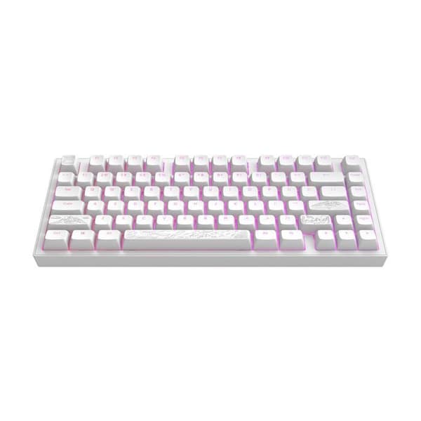 Mechanical keyboard - DARK PROJECT - ALU Terra Nostra - White - Durable PBT - Software customization