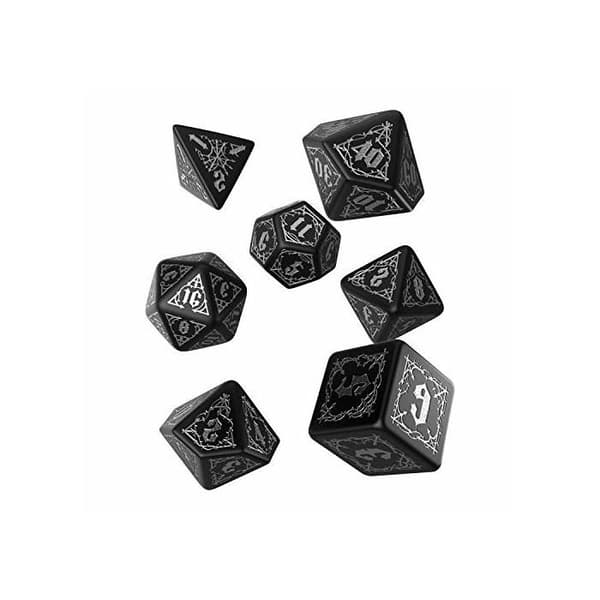 Tärningar - Q WORKSHOP - Blodsugare - Svart - 7 Bitar