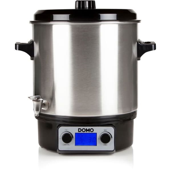 El. gryde - DOMO - DO42326PC - 2000 W - Rustfrit stål - Timer