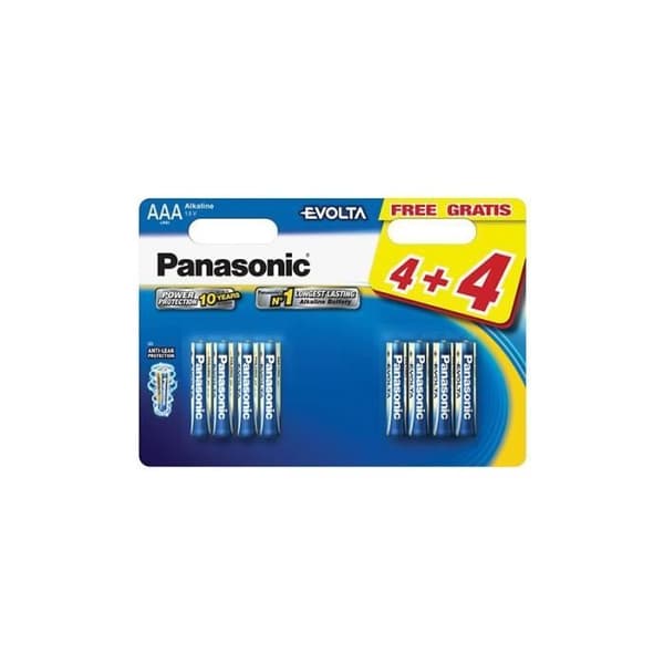 8 stk Evolta LR03 4+4 gratis