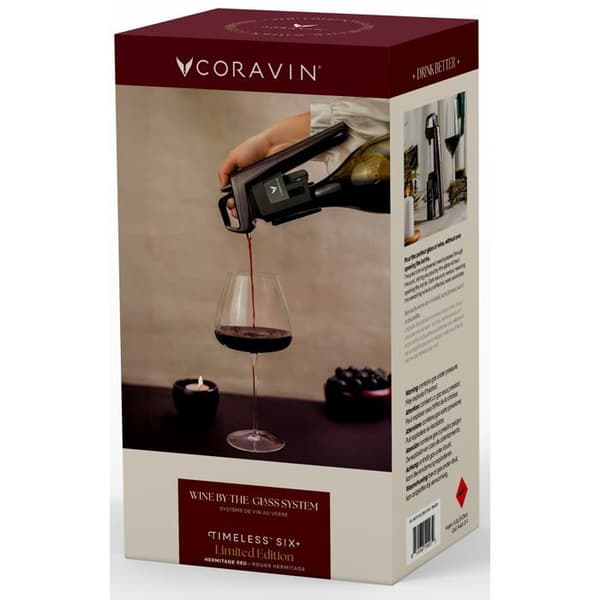 Vinsystem - CORAVIN - Timeless Six Plus - Begränsad upplaga - 14-delarskit - Röd