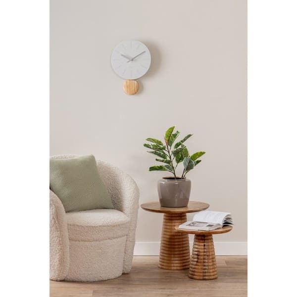 Väggklocka - KARLSSON - Arlo - Skandinavisk design - Träklocka - Inomhus