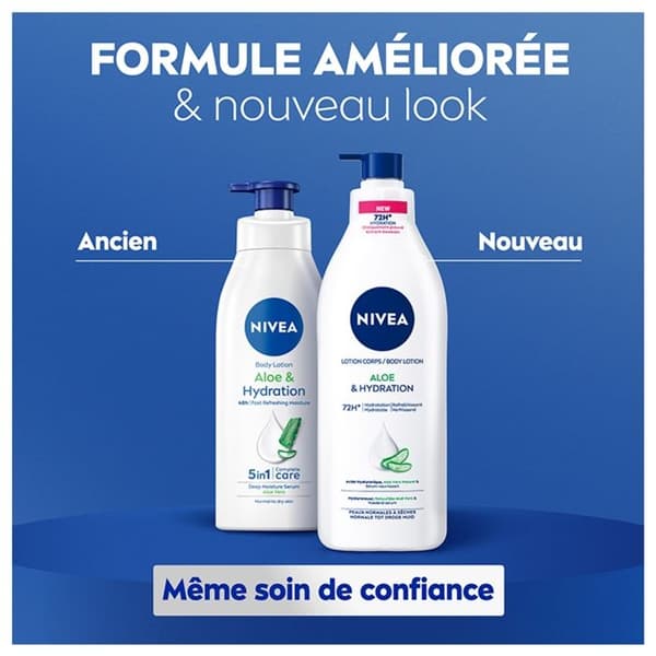 Nivea Lotion Krop Aloe & Hydration 72H Normal til Tør Hud 400 ml