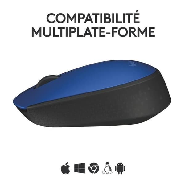 Mus - Trådlös - Logitech - M171 - Blå - Ambidextrös