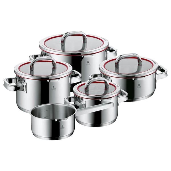 Casserole - WMF - Function 4 - 5 dele - Glaslåg - Cromargan 18/10 rustfrit stål