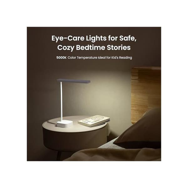 LED skrivebordslampe - Yeelight - Variabel lysstyrke - 28,4 cm høj - Silikone - USB-C - Sort