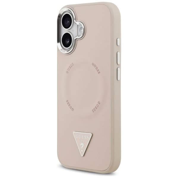 Coque Guess Hardcase Triangle Logo MagSafe til iPhone 17 - Pink