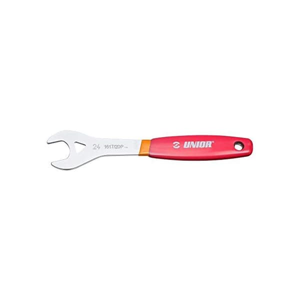 Keglenøgle - Unior - 17 mm - Ergonomisk - Forkromet - Rød/Orange