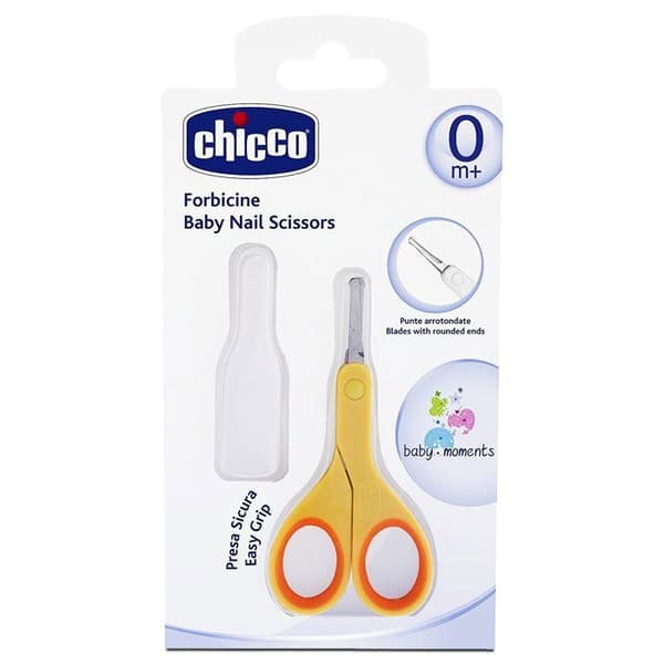 Manicure sæt - Chicco - Neglesaks - Rustfrit stål - Orange farve - Babysikkerhed
