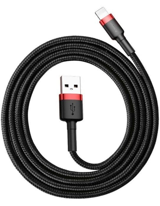 Forstærket iPhone-kabel Hurtigopladning Robust 2 meter