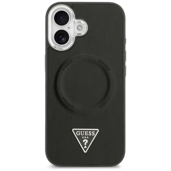 Coque Guess Hardcase Triangle Logo MagSafe för iPhone 17 - Svart