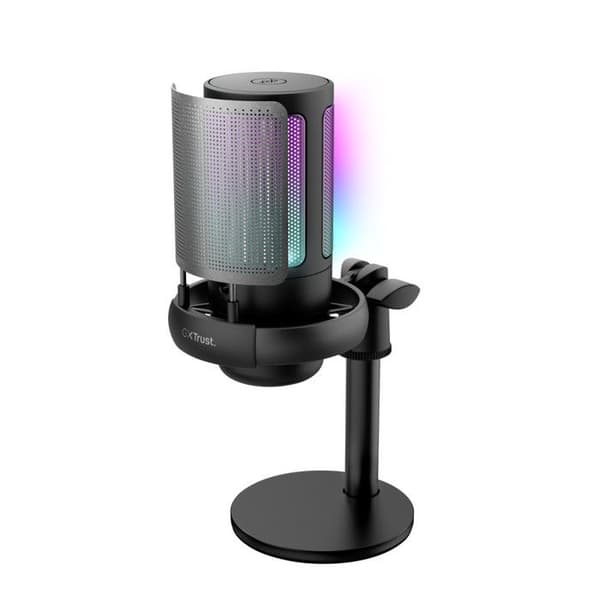 Trust GXT 238 Auron USB Mikrofon til Podcast Cardioid RGB Sort