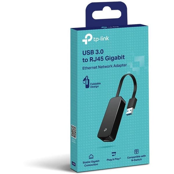 USB til Ethernet-adapter - TP-Link - UE306 - USB 3.0 - Kompatibel med Nintendo Switch - Sort