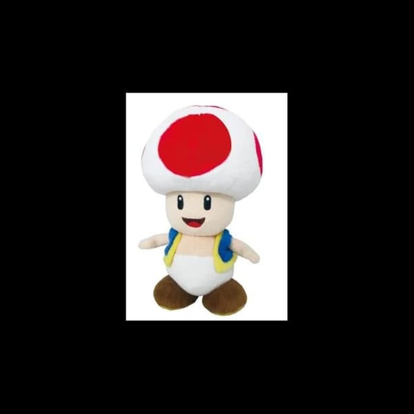 Peluche - Nintendo - Rød Toad - 20 cm - Blød - Officiel Licens