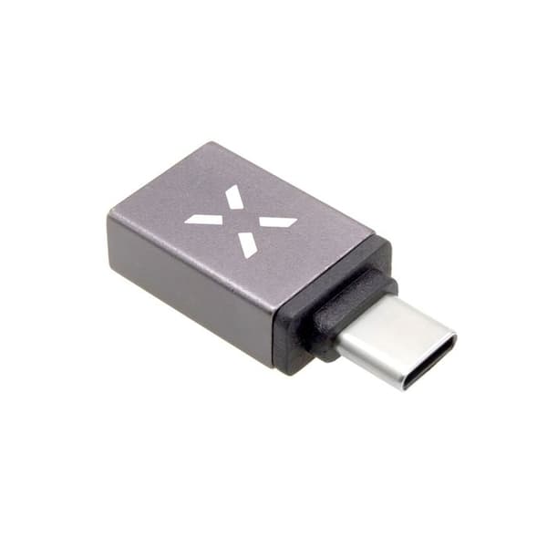 USB 3.0-adapter - Fast - Typ-C - 5 Gbit/s - 2,4 A - Aluminium - Grå