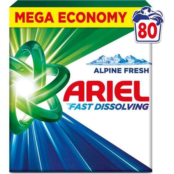 ARIEL Alpine Fresh 4,4 kg (80 vaske)