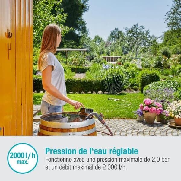 Dykpumpe til regnvandsopsamler Gardena 2000/2 18V P4A