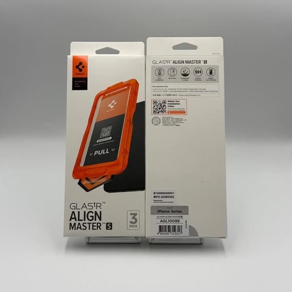 Filmskyddsskärm - SPIGEN - Glas.tR Align Master S AGL10099 - Align Master - 3-pack - iPhone 17 Pro Max 6.9"