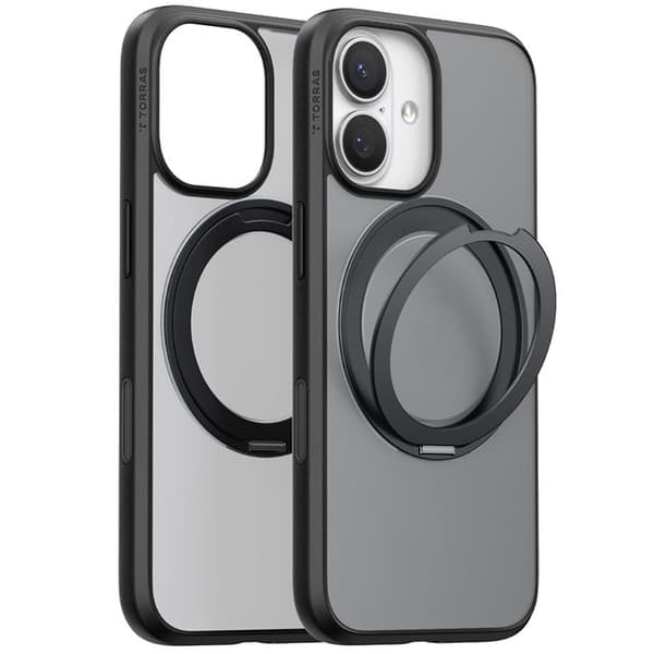 Coque Torras Ostand Pro MagSafe Serie til iPhone 17 - Sort