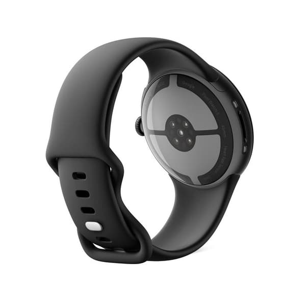 Google Pixel Watch 5 45 mm Bluetooth Sort Mat med sort vulkansk gummibånd