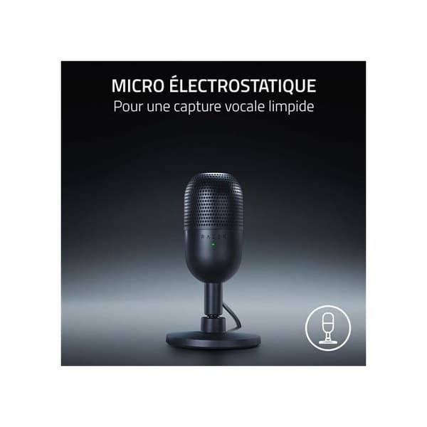 Microfon - Razer - Seiren V3 Mini - Supercardioid - USB - Kompakt og let